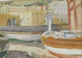 Mergellina, 1929, olio su tavoletta, cm 11,5x15,9, Bologna, collezione privata